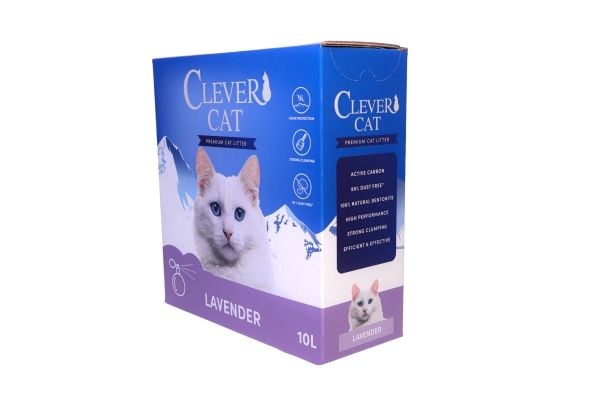 Clever Cat kattsand Lavendel 10 L
