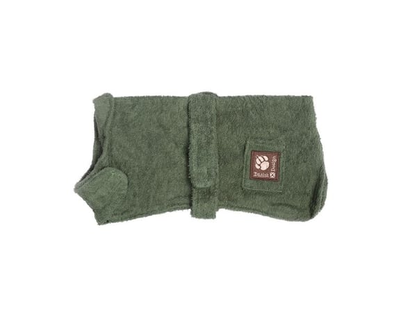 Dog Bath Robe Green 70cm
