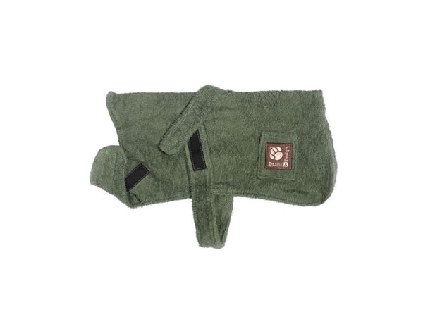 Dog Bath Robe Green 70cm