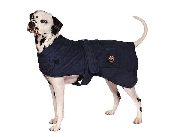 Dog Bath Robe Navy 60 cm
