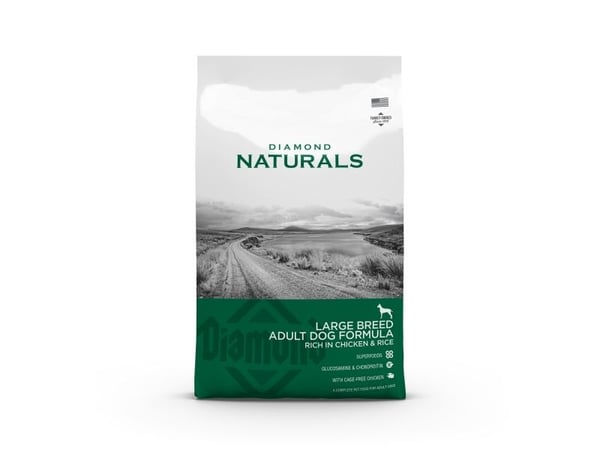 Diamond Naturals Large Breed Adult kylling & ris 15 kg