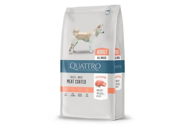 Quattro Super Premium All Breed Adult, Extra Salmon 12 kg