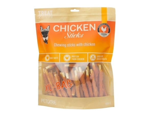 Treateaters Chicken sticks 1kg (No-hide)