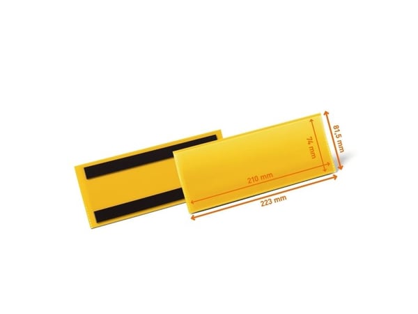 Durable 175704, Keltainen, 1/2 A5, 223 mm, 81,5 mm, 50 kpl