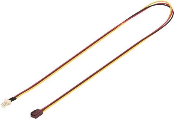 Wentronic goobay - Jatkokaapeli tuulettimen virtalähteelle - 3 PIN sisäinen virta (M) - 3 PIN sisäinen virta (W) - 62 m (93876)