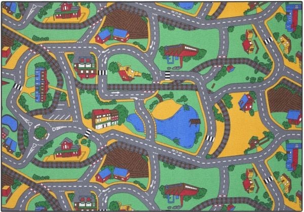 Bilmatta "Racers" 140 x 200 cm antracit