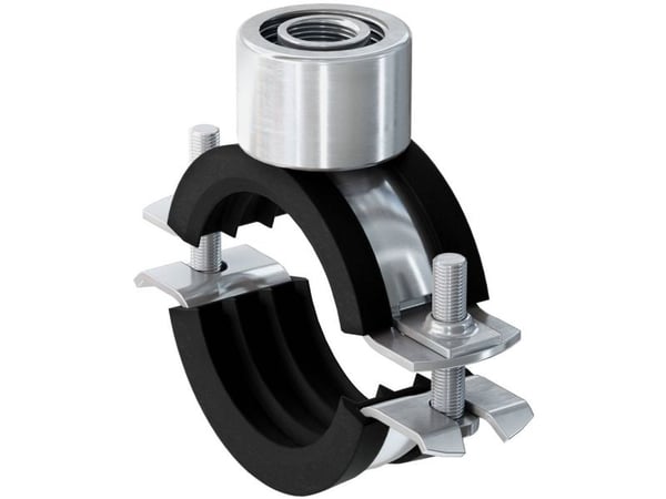 Fischer 500700, Rør klemme, Sort, Stål, 26 - 28 mm, 1,91 cm (0.75"), EPDM (pakning), Styren-butadien (SBR), Zink-stål, 1 kN