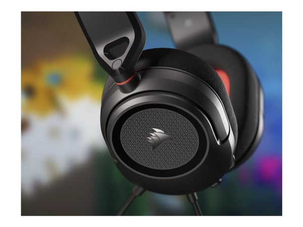 Corsair HS35 v2, Koblet med ledninger (ikke trådløs), Spilling, 252 g, Hodesett, Blå