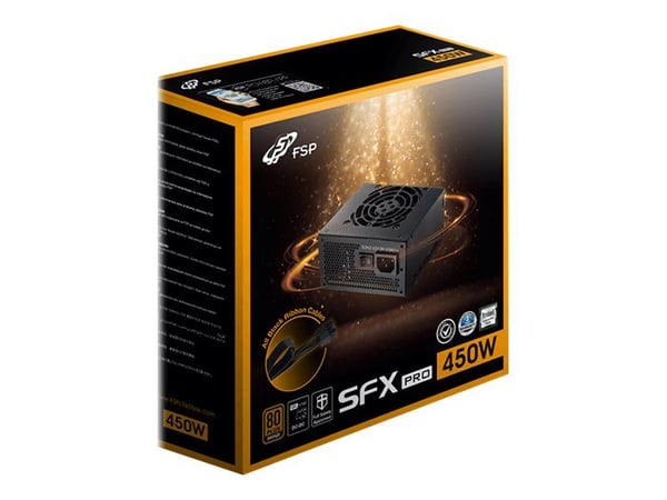 FSP SFX PRO FSP450-50SAC - Strømforsyning (intern) - SFX12V 3.3 - 80 PLUS Bronze - AC 100-240 V - 450 watt - aktiv PFC