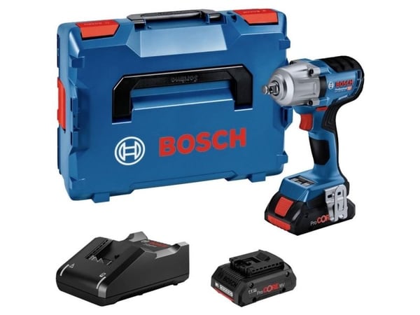 Bosch GDS 18V-450 HC Professional - Støtskiftenøkkel - trådløs - 1/2" firkantdrev - 800 N·m - 2 batterier - 18 V