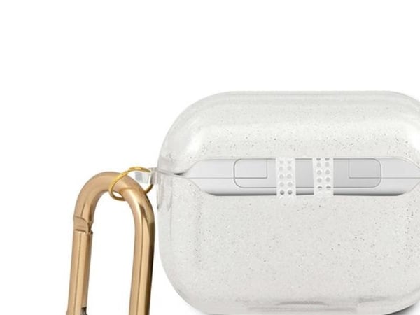 Guess beskyttelsesetui GUAPUCG4GT Transparent Glitter Collection
