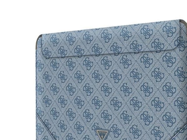Guess Sleeve GUCS14P4TB 13/14" blå/blå 4G Uptown Triangle-logo