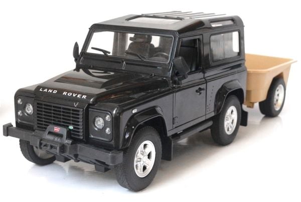 Land Rover Defender Fjernstyret Bil m/trailer 1:14