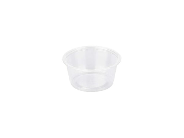 Dressingbæger 60ml/2 oz Ø62x27mm klar PP 250stk/pak