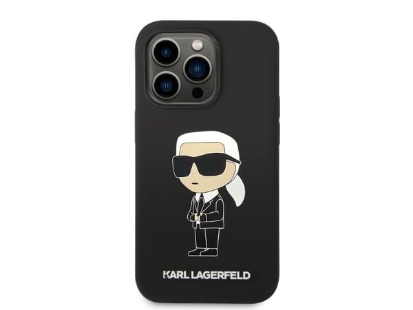 Karl Lagerfeld Silikon NFT Ikonik - iPhone 14 Pro-deksel (svart)