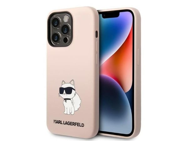 Karl Lagerfeld KLHCP14XSNCHBCP iPhone 14 Pro Max 6,7" hardcase rosa/rosa Silikon Choupette