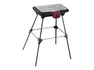 Tefal BG90F5, Musta, Punainen, Muovi, Termoplastinen, Ruoanvalmistuspiste, Grid, 370 x 235 mm, 4 jalkoja