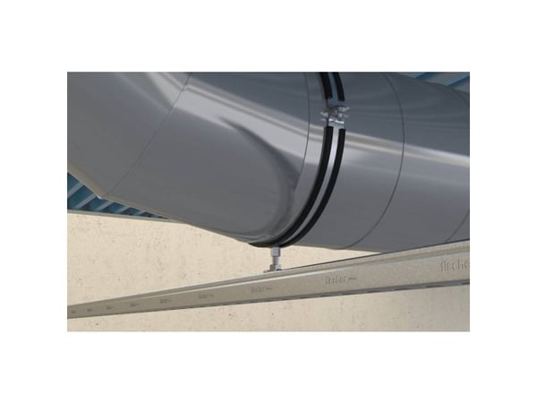 Fischer 542962, Båge för ventilationsrör, Svart, Stål, EPDM, Styrenbutadien (SBR), Zink stål, 0,8 kN, M8/M10, M10