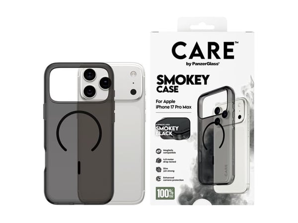 CARE by PanzerGlass Flagship Case Urban Explorer Smokey w. Black MagSafe iPhone 18 Pro Max | 17 Pro Max
