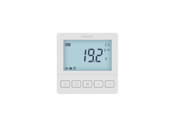 Hama 00176629, Digitaalinen lämpömittari, Room, Valkoinen, 5 - 35 °C, °C, LCD