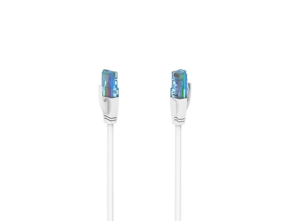 Hama 00200677, 10 m, Cat6a, U/UTP (UTP), RJ-45, RJ-45, Hvit