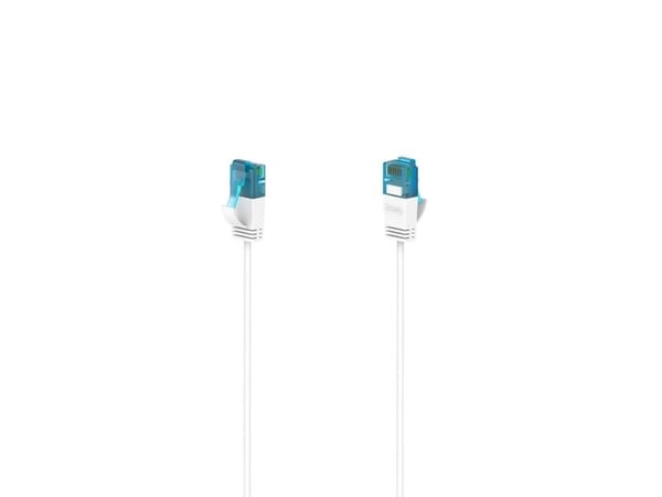 Hama Flexi-Slim, 0,75 m, Cat6a, U/UTP (UTP), RJ-45, RJ-45, Hvit