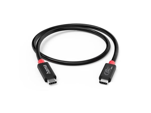 Hama USB-C-kabel, E-Marker, USB4 Gen2, 20 Gbit/s, 5 A, 240 W, 2,00 m (00200788)