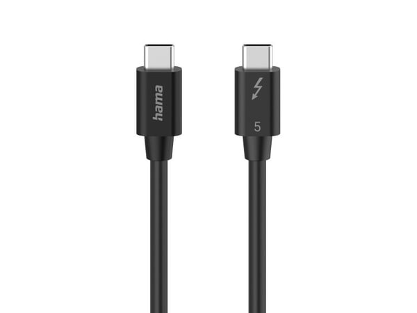 Hama USB-C, 1 m, USB C, USB C, USB 3.2 Gen 2 (3.1 Gen 2), 80 Gbit/sek, Sort