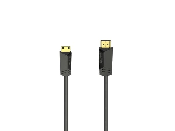 Hama Essential Line - HDMI-kabel med Ethernet - HDMI plugg til HDMI plugg - 1.5 m - skjermet - svart - 4K-støtte