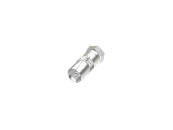 Hama 00205221, F-type, F, Koaksial, Hankjønn, Sølv, Metall