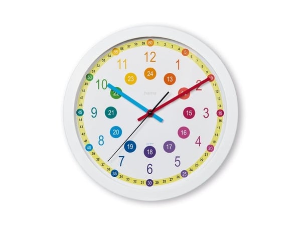 Hama 00222203, Vägg, Analog klocka, Circel, Multifärg, Plast, Glas