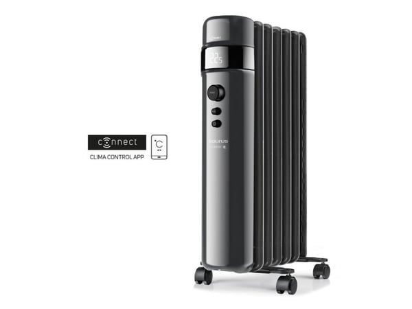 Taurus 935074000, Elektrisk värmefläkt, Android, iOS, inomhus, Golv, Svart, LED