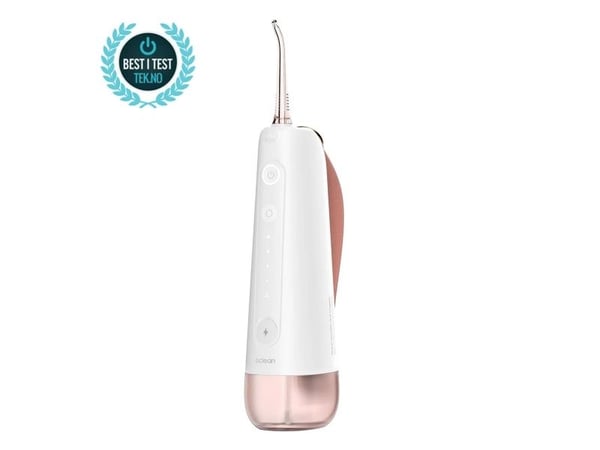 Oclean W10 suuhuuhtelulaite + 2 harjaspäätä, valkoinen/vaaleanpunainen