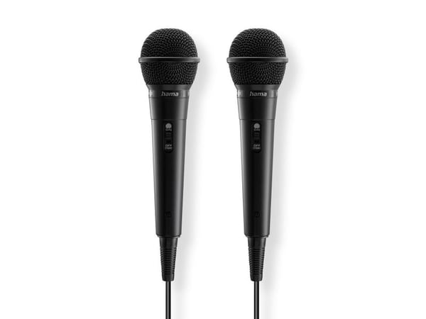 Hama Karaoke, Karaokemikrofon, -75 dB, 100 - 10000 Hz, 600 O, Énveis, Koblet med ledninger (ikke trådløs)