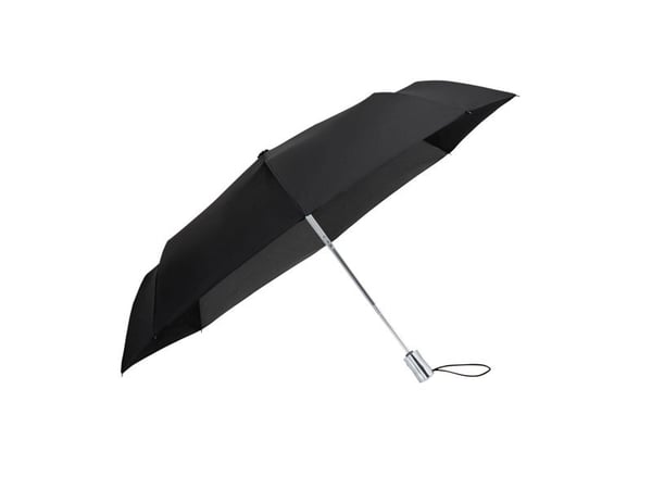 Samsonite Rain Pro kompakt paraply, svart och silver