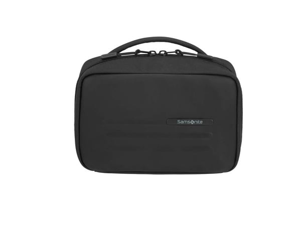 Samsonite Stackd necessär, polyuretan, återvunnen rPET, svart