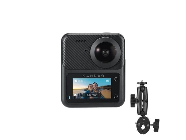 Kandao QooCam 3 - Moottoripyörä Combo - 360° toimintakamera - 5.7K / 30 fps - Langaton LAN, Bluetooth