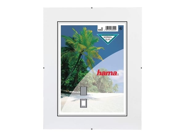 Hama Frameless Picture Holder Clip-Fix - valokuvapidike - Designet til: 6x8,3 tommer (15x21 cm) - lasi - firkantet