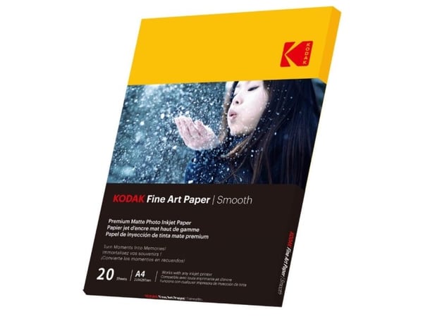 Kodak valokuvapaperi Kodak Premium FineArt Smooth 20 kpl A4 21x30cm / CAT 9891-092