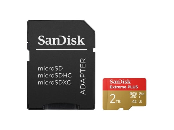 SanDisk - Flashminnekort (SD-adapter inkludert) - 2 TB