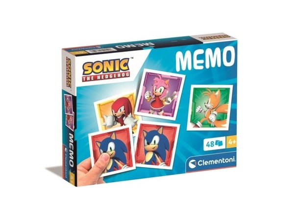 Clementoni Memo Sonic, kortspill, minne, 4 år