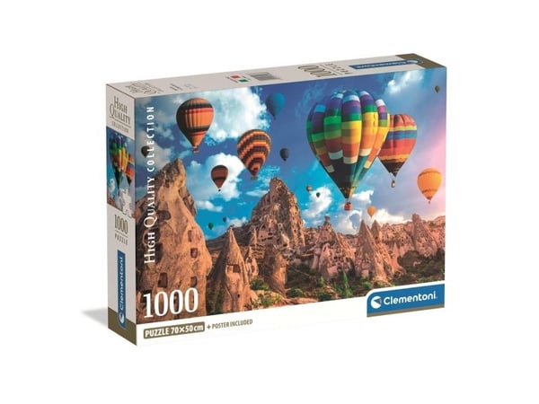 Clementoni Puslespil HQC Balloons in Cappadocia, 1000 brikker