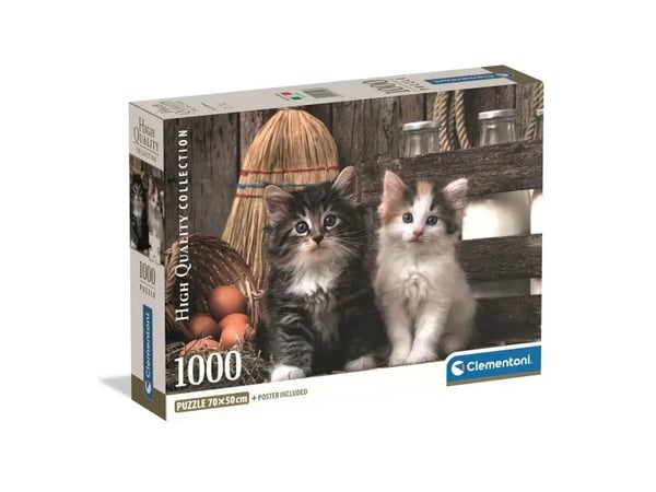 Clementoni Pussel Compact Darling Kittens 1000 bitar (39943)