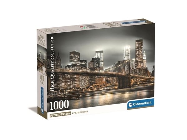 Clementoni Puslespil HQC New York Skyline, 1000 brikker