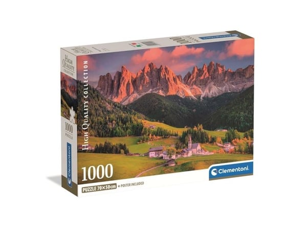 Clementoni Puslespil HQC Magical Dolomites, 1000 brikker