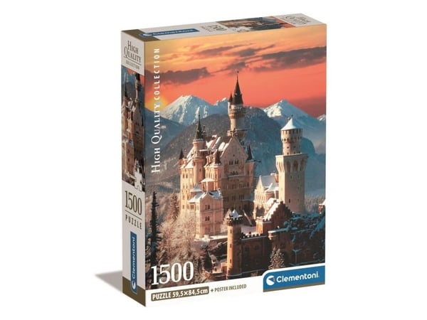 Clementoni High Quality Collection Neuschwanstein, 1500 stykker, Landskap, 18 år