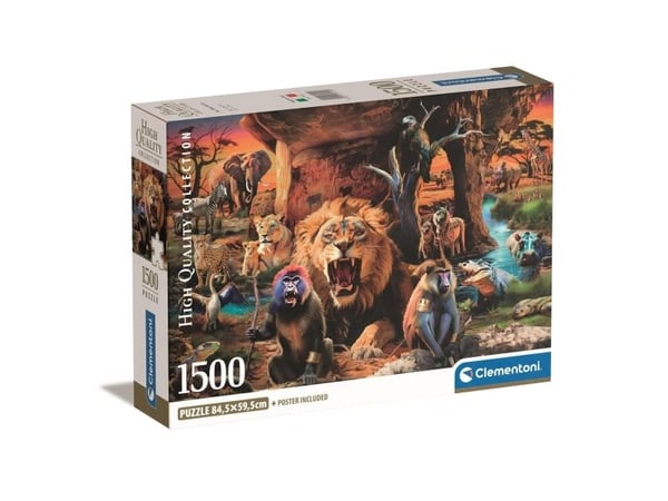Clementoni Puslespil HQC Animals, 1500 brikker