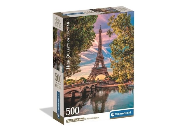 Clementoni Pussel HQC Along The Seine Compact Box, 500 bitar