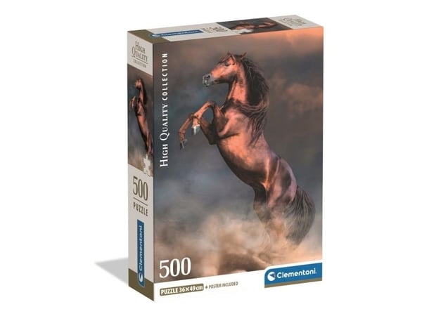Pussel HQC Wild Red Stallion Compact Box, 500 bitar