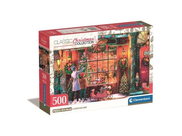Clementoni puslespill HQC Old Toy Shop Xmas, 500 brikker